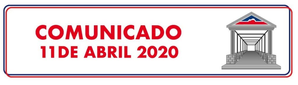 Comunicado 11 de abril 2020